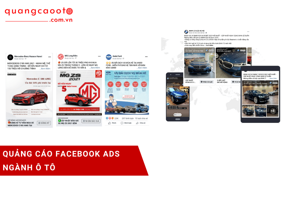 Quảng cáo Facebook Ads ngành ô tô