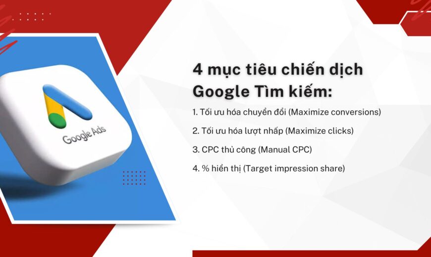 mục tiêu chiến dịch Google Tìm kiếm khi chạy quảng cáo ô tô
