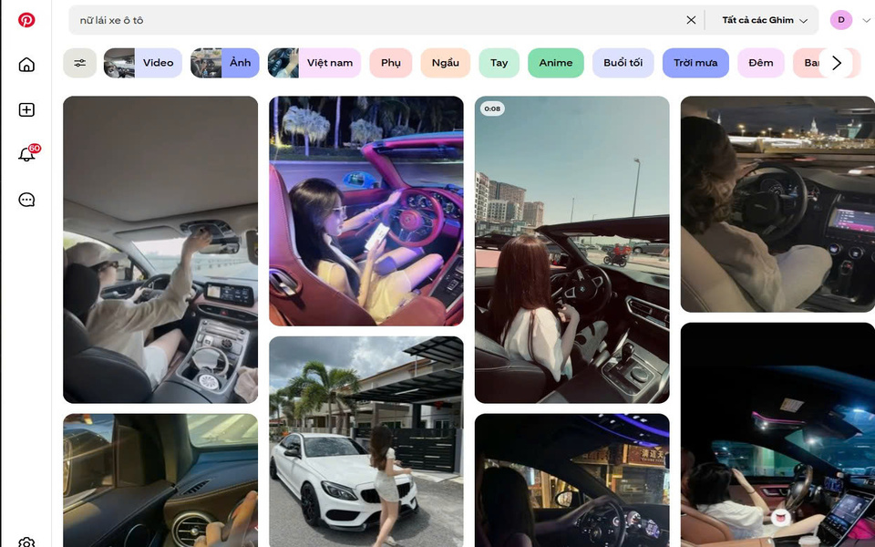 Quảng cáo ô tô trên Pinterest mang lại kết quả như kỳ vọng