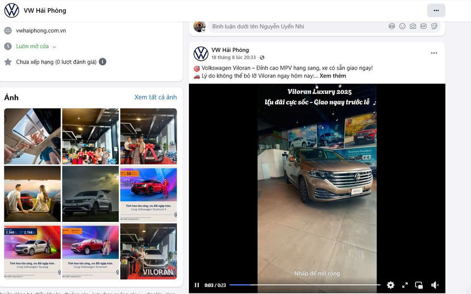 Quảng cáo xe gia đình có nhiều phương án để áp dụng