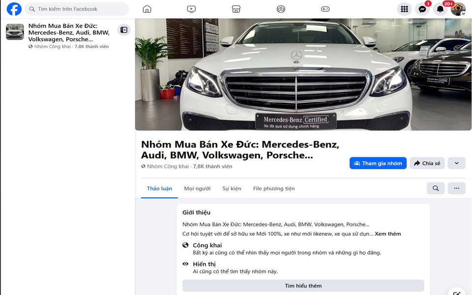 Quảng cáo xe ô tô trên Forum & Group cộng đồng hiệu quả
