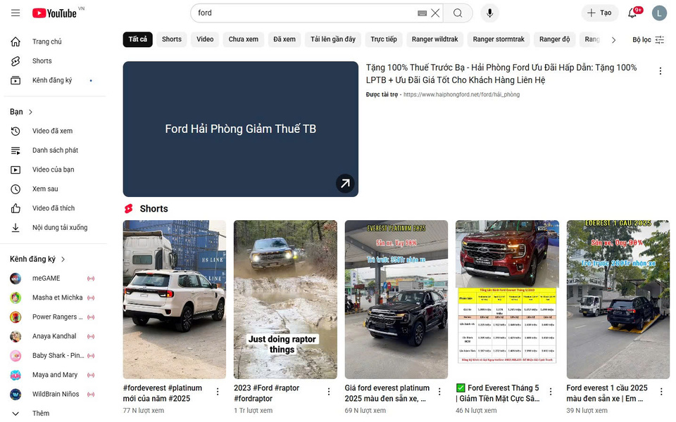YouTube: Hướng dẫn làm video quảng cáo ô tô triệu view