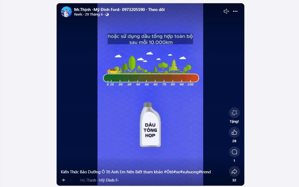 Các chủ đề content giáo dục về bảo dưỡng xe