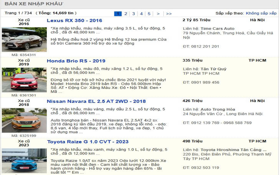 Lộ trình triển khai tái định vị thương hiệu ô tô cũ