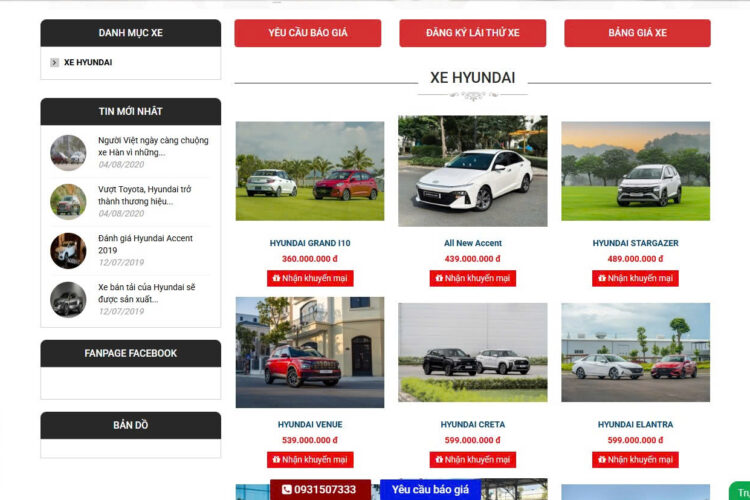 Các tiêu chí so sánh xe ô tô mới nhất