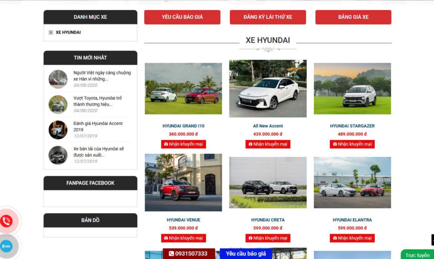 Các tiêu chí so sánh xe ô tô mới nhất