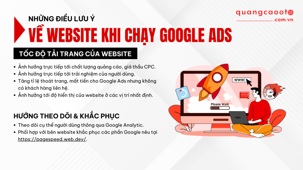 NHỮNG ĐIỀU CẦN LƯU Ý VỀ WEBSITE KHI CHẠY GOOGLE ADS NGÀNH Ô TÔ