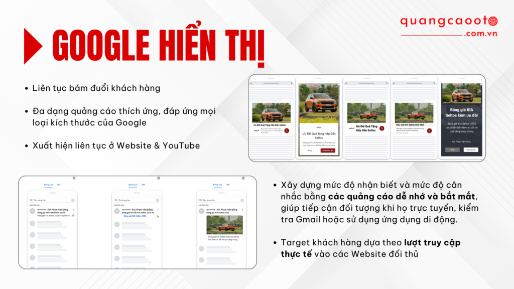 Quảng Cáo Google Ads Ngành Ô Tô – Giải Pháp Tiếp Cận Đúng Khách Hàng Có Nhu Cầu 9 Quảng Cáo Ô Tô - Tối Ưu Đa Nền Tảng Quảng Cáo Google Ads Ngành Ô Tô – Giải Pháp Tiếp Cận Đúng Khách Hàng Có Nhu Cầu